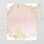 waterverf knipoogroze schoonheidssalon flyer (Achterkant)