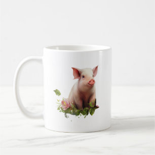 Waterverf Knorretje met Bloemen Koffiemok