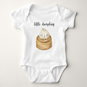 Waterverf knuffelig klein dumplingtje romper