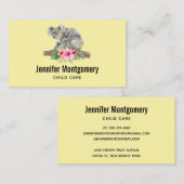 Waterverf Koala Beren Cute Mama & Baby Visitekaartje (Voorkant / Achterkant)