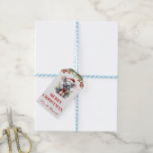 Waterverf Koala en Winter Holly Christmas Cadeaulabel (Met Touw)