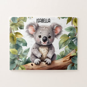Waterverf Koala's dromerige dag Legpuzzel