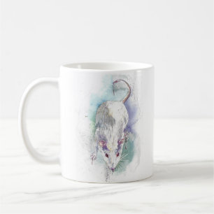 Waterverf koffie mok