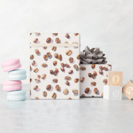 Waterverf koffieboon cadeaupapier