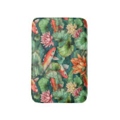Waterverf Koi en waterlilies Bath Mat (Voorkant Verticaal)
