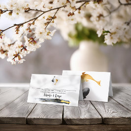 Waterverf Koi Fish Wedding