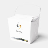 Waterverf Koi Fish Wedding Bedankdoosjes (Voorkant Zijde)