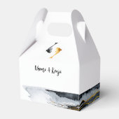 Waterverf Koi Fish Wedding Bedankdoosjes (Achterkant)