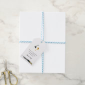 Waterverf Koi Fish Wedding Cadeaulabel (Met Touw)