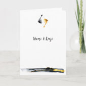 Waterverf Koi Fish Wedding Programma (Voorkant)