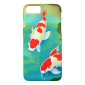 Waterverf Koi Vis Zwemmen in Pond Case-Mate iPhone Case (Achterkant)