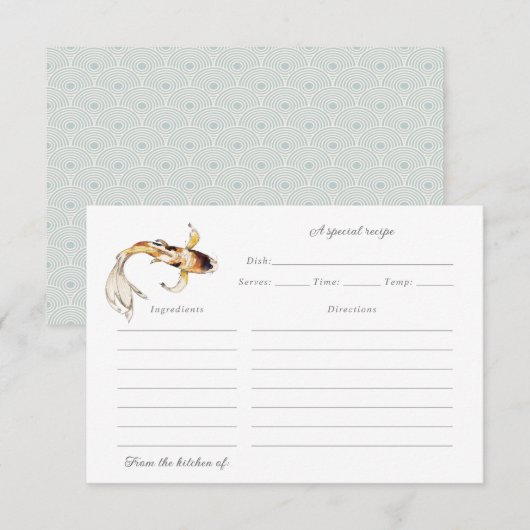 waterverf koivisrecept bedankkaart (Voorkant / Achterkant)