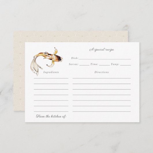 waterverf koivisrecept bedankkaart (Voorkant / Achterkant)