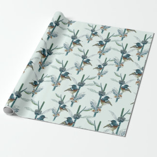  Waterverf kolibrie botanisch patroon Cadeaupapier