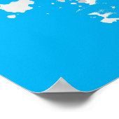 Waterverf kolibrie Poster (Hoek)