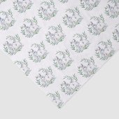 Waterverf konijn laurierkrans tissuepapier (Detail)