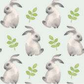 Waterverf konijnen en gras sticker (Voorkant)