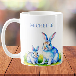 Waterverf Konijnenpasen Koffiemok