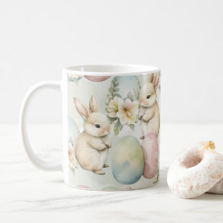 Waterverf Konijnentuin Koffiemok