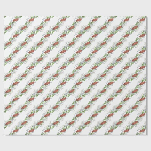 Waterverf koperen lint krans kerst Garland Cadeaupapier (Vlak)