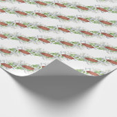 Waterverf koperen lint krans kerst Garland Cadeaupapier (Hoek)