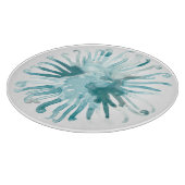 Waterverf koraal - blauw 2 snijplank (Hoek)