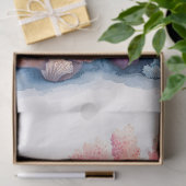 Waterverf Koraalrif Art Decoupage Tissuepapier (Geschenk)