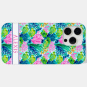 Waterverf Koraalrif Monogram Case-Mate iPhone Case (Achterkant (horizontaal))