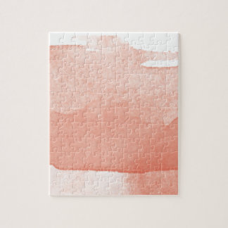 Waterverf koraalroze ombre moderne kunst legpuzzel