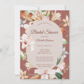 Waterverf Koral Floral Vrijgezellenfeest Kaart (Voorkant)