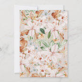 Waterverf Koral Floral Vrijgezellenfeest Kaart (Achterkant)