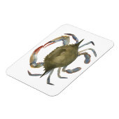 Waterverf krab - grijs magneet (Linkerzijde)