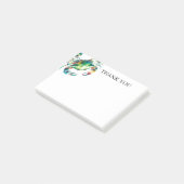 Waterverf krab op maat post-it® notes (Schuin)