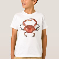 Waterverf krab - rood