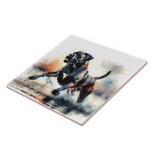 Waterverf krachtige Cane Corso hond Tegeltje (Zijkant)