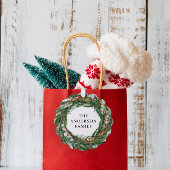 Waterverf krans elegant modern minimal ornament kaart