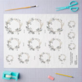 Waterverf Krans Greenery Foliage en bessen Tissuepapier (Craft)