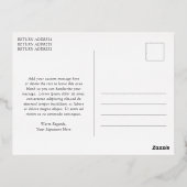 Waterverf Krans Modern Business Christmas Folie Feestdagen Briefkaart (Achterkant)