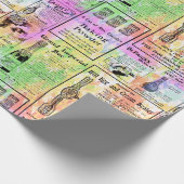 Waterverf Krant Cadeaupapier (Hoek)