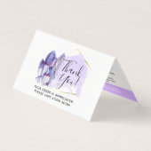 Waterverf kristallen & Gold Boho - Hartelijk dank Kaart (Voorkant)