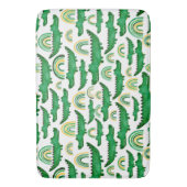 Waterverf Krokodilalligator RegenboogKinderen Badmat (Voorkant Verticaal)