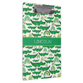 Waterverf Krokodile Alligator Rainbow Personaliser Klembord (Rechts)
