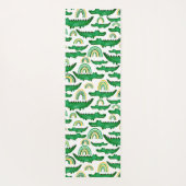 Waterverf Krokodile Alligator Rainbow Personaliser Yogamat (Achterkant)