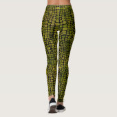 Waterverf krokodillenprint leggings (Achterkant)