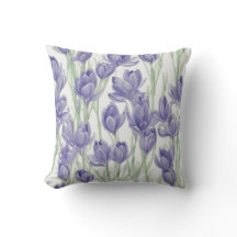 Waterverf krokusbloemen