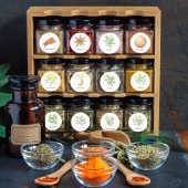 Waterverf Kruid en Spice Jar Labels