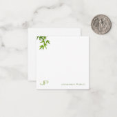 Waterverf kunst laat elegante monogram Sjabloon (Voorkant / Achterkant in situ)