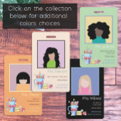 Waterverf Kunst Levert Boeken Leraar ID Badge