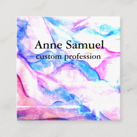 Waterverf Kunst Modern Visitekaartje (Voorkant)
