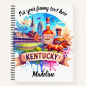 Waterverf kunst van Kentucky Notitieboek (Voorkant)